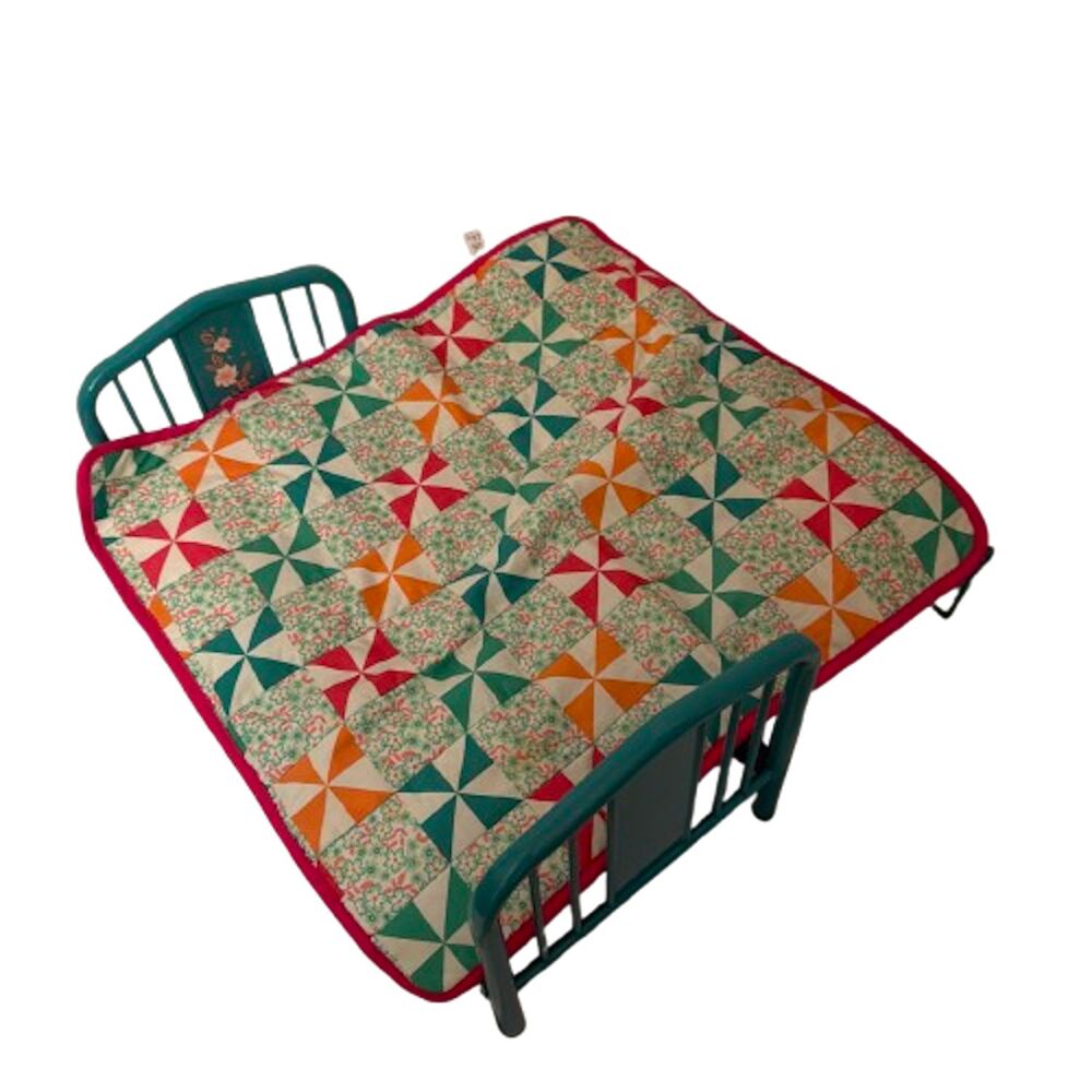 American Girl Doll Kit Kittredge Metal Bed Quilts Bedding Set BeForever